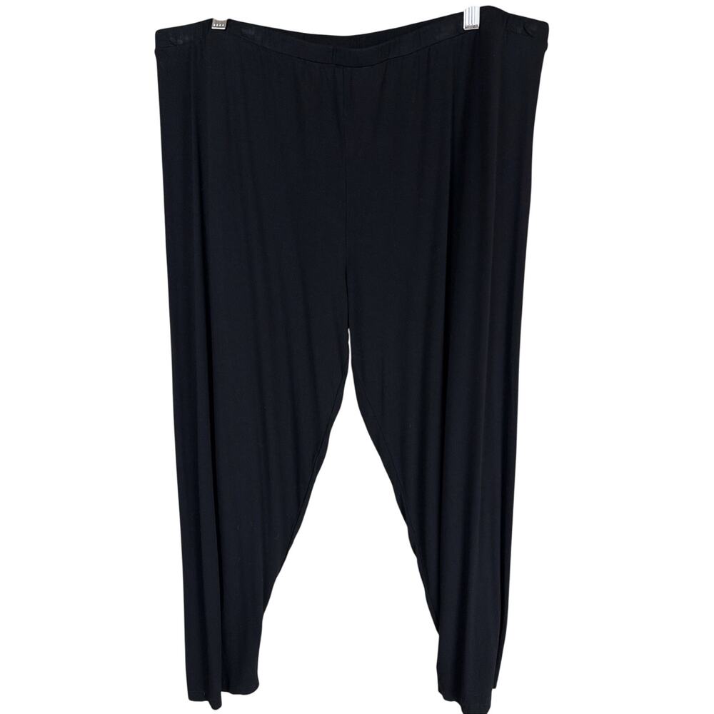 NWT Kleen Heart String Black Straight Leg Pants Leggings 1X